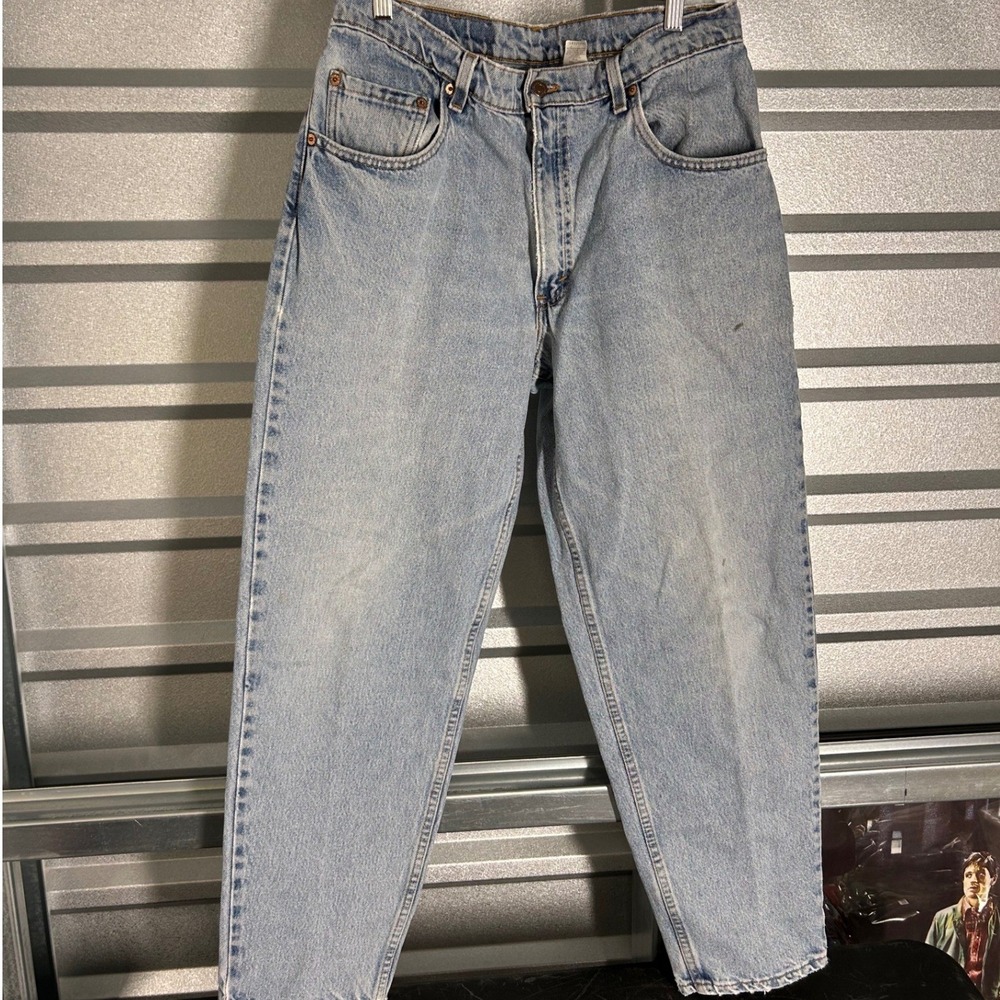 VINTAGE Levis 560 Jeans Mens 34x30 Blue Loose Fit Tapered Light Wash Streetwear